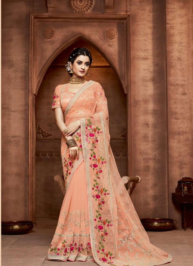 AARDHANGINI SUKANYA Latest Fancy Designer Festive Party Wear Soft net With Santhoon Inner in saree And Blouse Collection